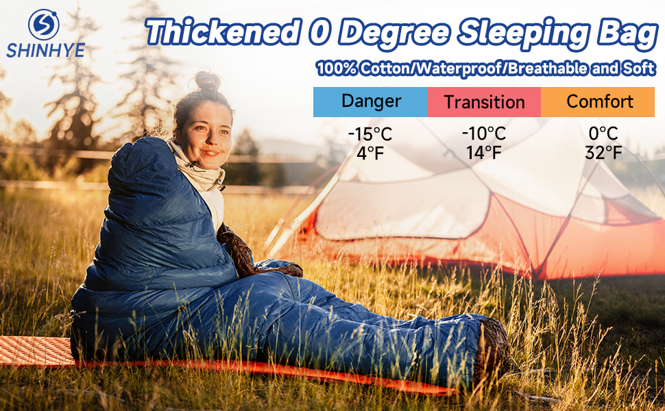 0 degree sleeping bag