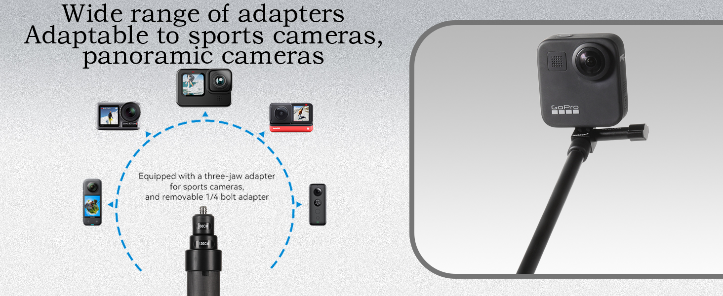 Carbon Fiber Extended Invisible Selfie Stick