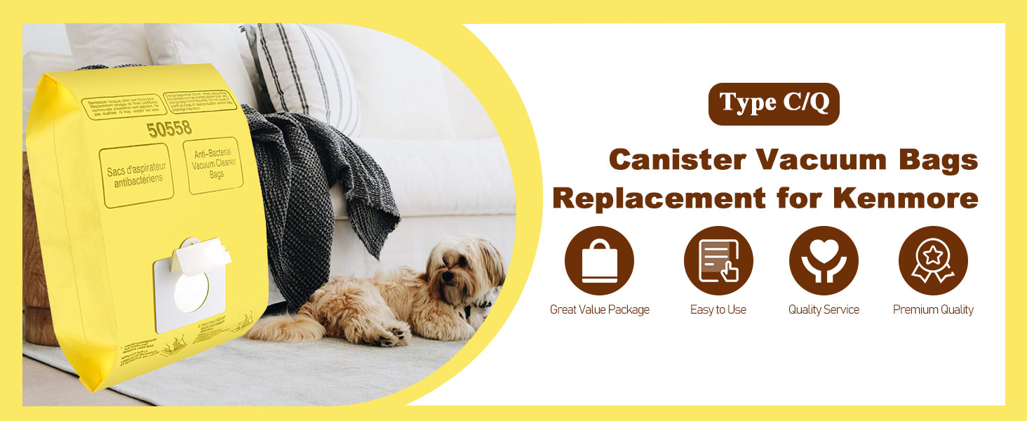 Vacuum Bags Replacement for Kenmore Canister Type C/Q 5055