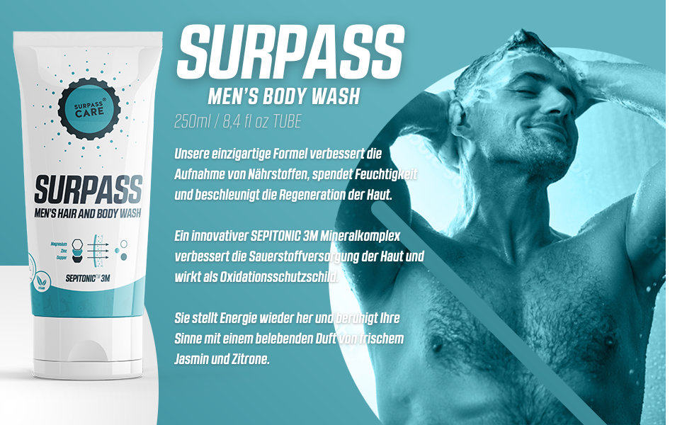 SURPASS MENS AFTER SPORT BODYWASH