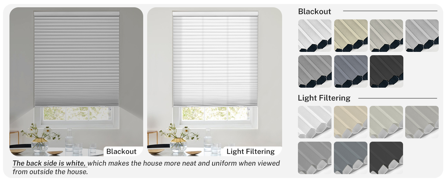 Keego Keego Cordless Cellular Shades Light Filtering