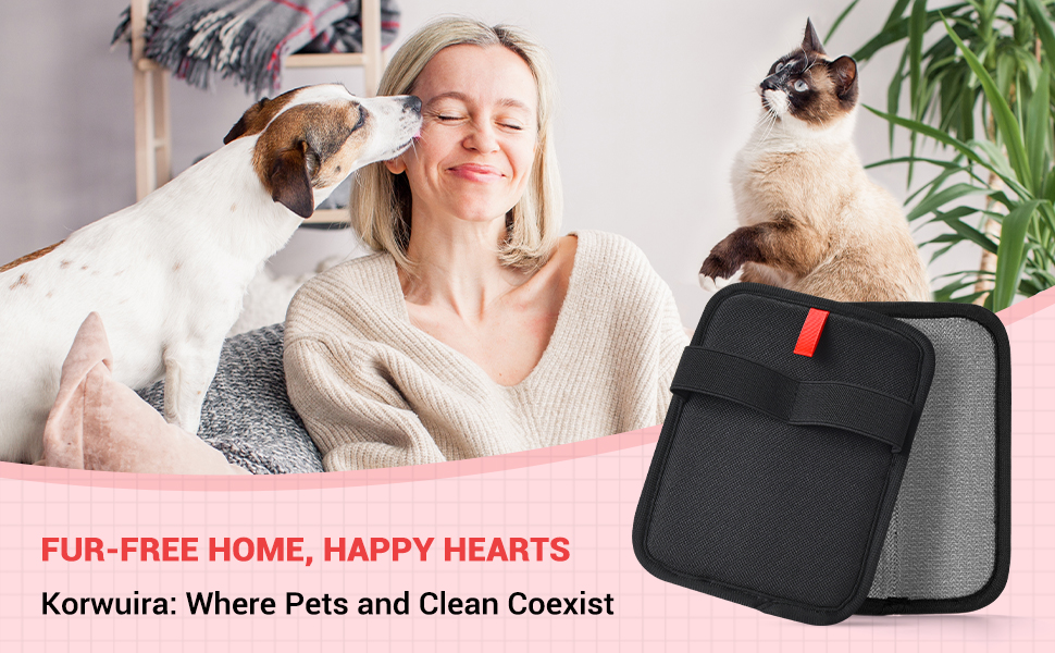 2 PCS Electrostatic Pet Hair Removal Gloves