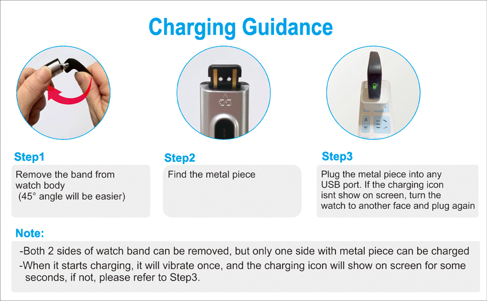 charging by usb port no need for cable