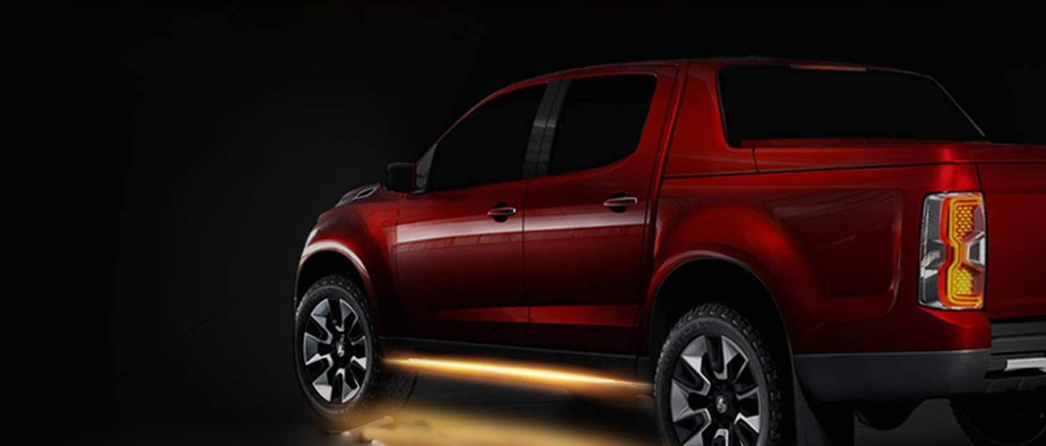 Truck LED Running Board Lights Amber Side Marker Kit, White