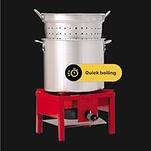 Pot for outdoor boiling