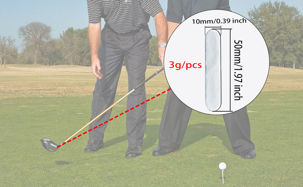 10 PCS Golf Weighted Lead Golf Weighted Strips for Adding