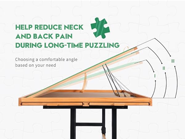 adjustable puzzle table