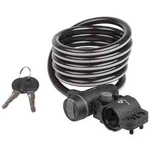 M-Wave DS12.65 Silicone 2 feet by 12 mm Combo Bike Lock