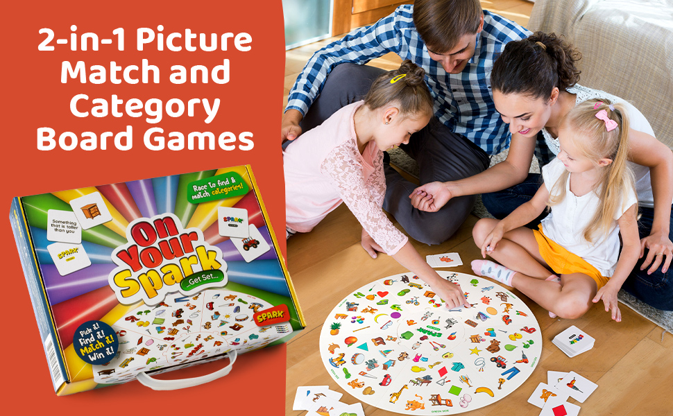 Matching Game Preschool Board Games for Kids 2in1 Picture