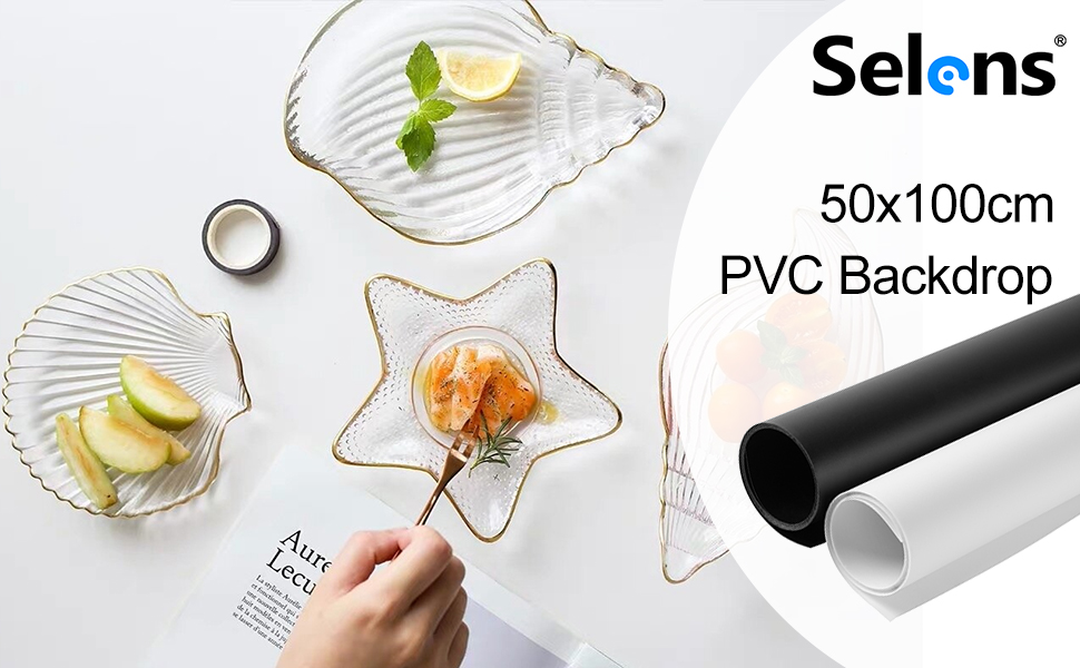 黑白50x100 PVC背景板 海报A+