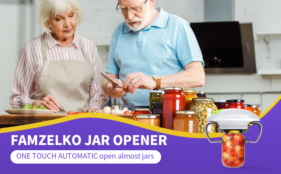ONE TOUCH AUTOMATIC open almost jars