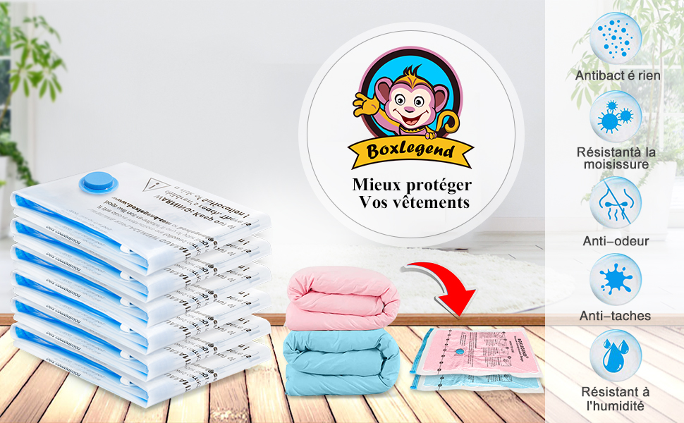 sac sous vide vetement