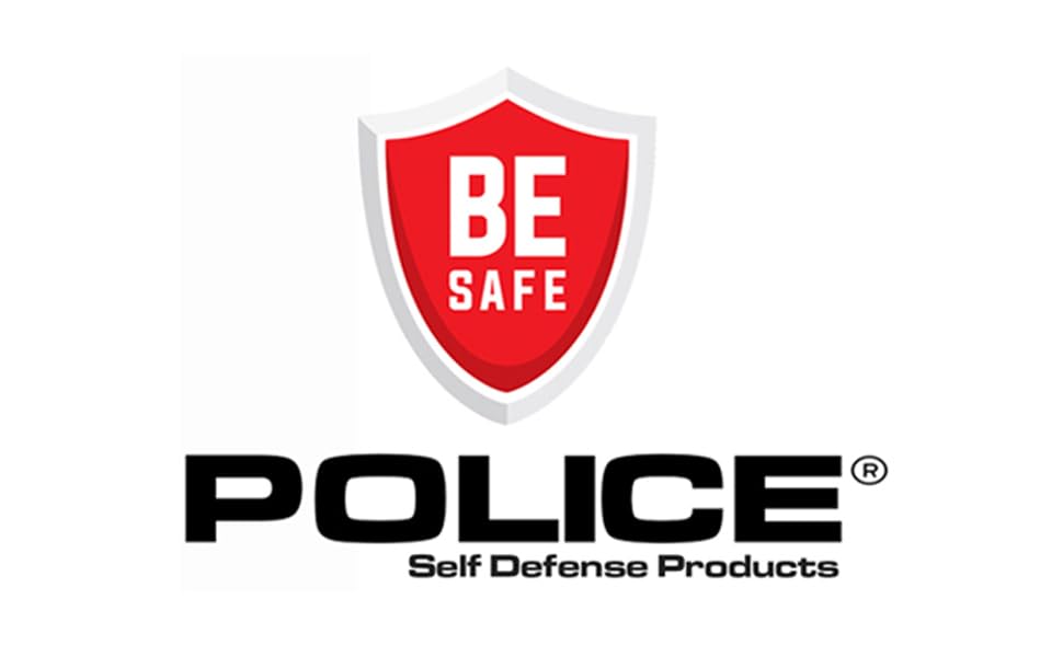 POLICE Handcuffs Double Lock Steel Professional Law Enforcement Heavy Duty Metal - Black