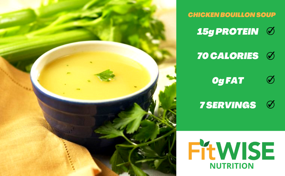 FITWISE High Protein Soup, 15g Protein, Low Calorie, Low