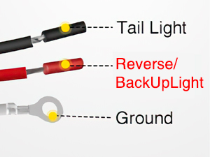 round tail light 4Inch 24LED white reverse backup lights with Stainless Steel Chrome Bezel