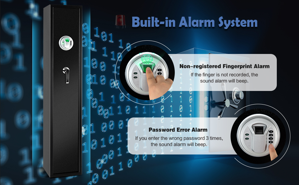 Safstar Refile Safe, Electronic Gun Security w/3 Access Ways