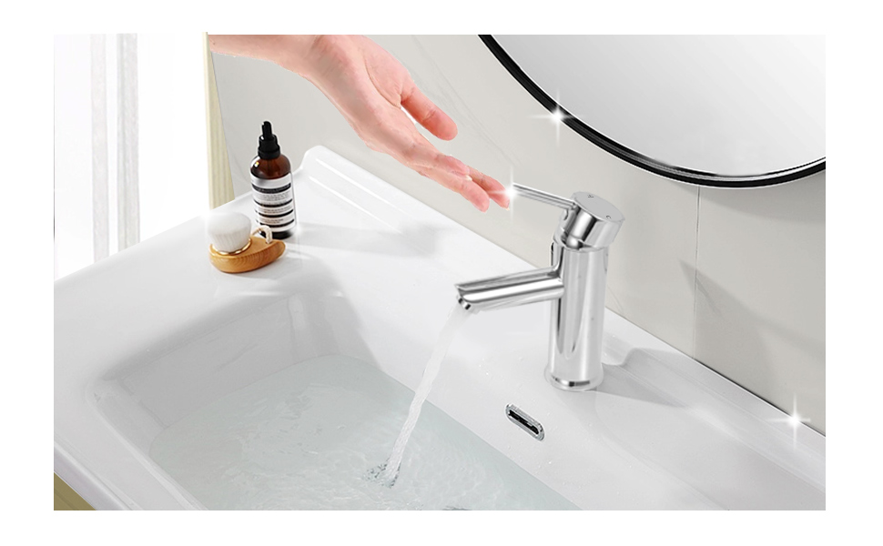 Mighbow Basin Mixer Tap Bathroom Sink Taps Monobloc Small Basin Taps