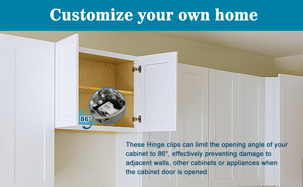 40 Pcs Restrictor Clips Hinge Restrictor 86 Degree