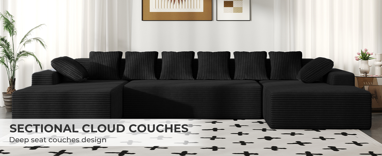 131'' sectional large couches for living room