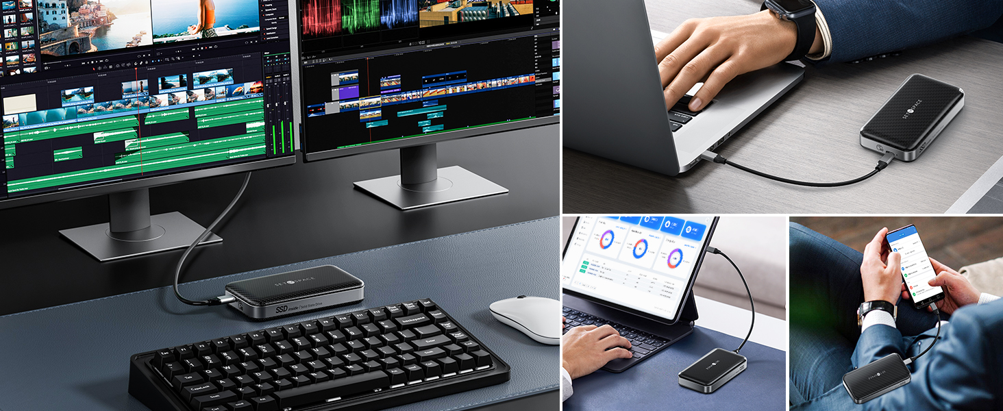 SETMSPACE External Hard Drive, External SSD 2TB, Portable