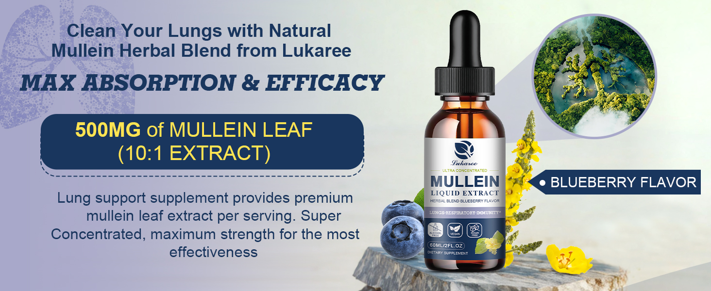 mullein drops for lungs