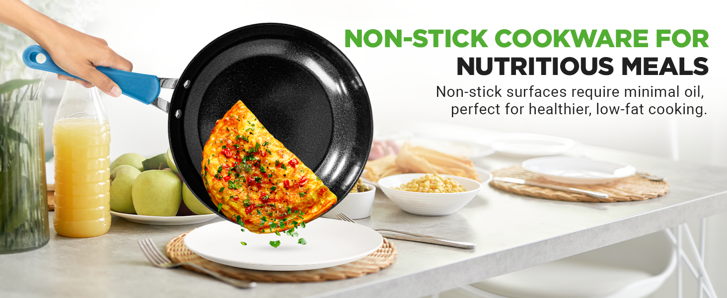 ware pots and pans nonstick pan frying cookware sets silverware set house blue diamond 