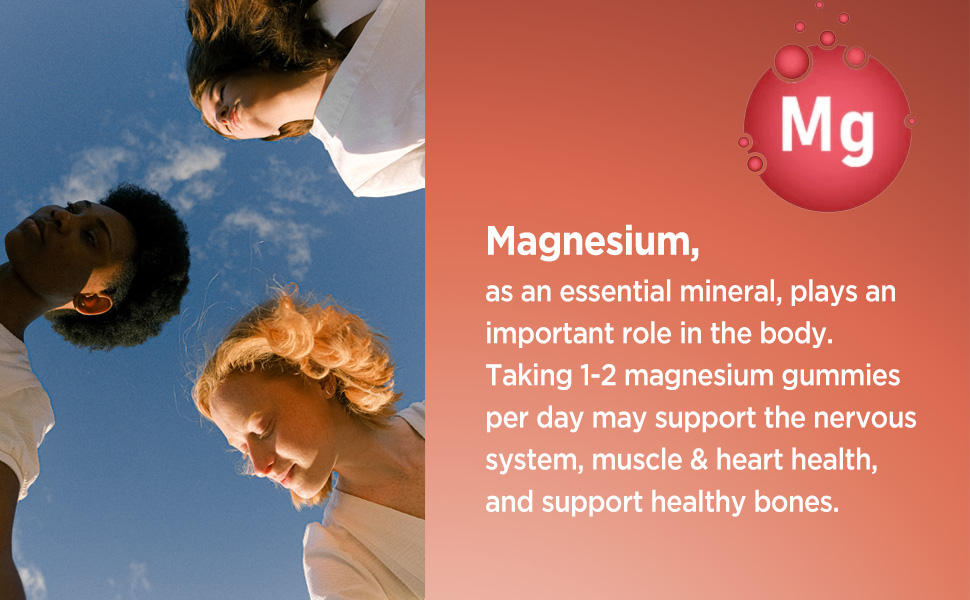 HOLLEGEND Magnesium Oxide 400mg Gummies, Magnesium Oxide