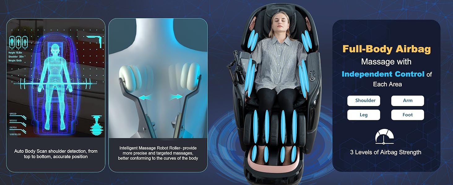 auto body scan massage chair full body