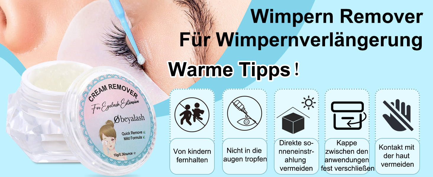 Creme Wimpernkleber Entferner 