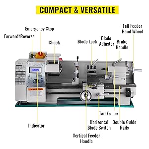  8x16 Inch Metal Lathe