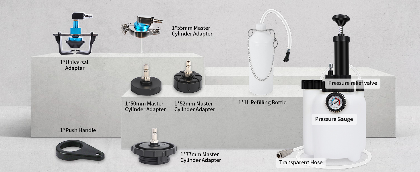 3L Brake Bleed Kit Manual Brake Bleed Fluid Pump
