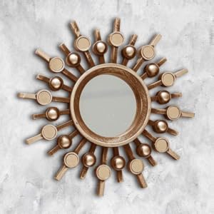 Modern Set of 3 Round Sunburst Mirrors