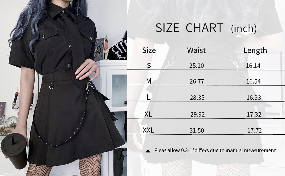 Amazon.com: Whiskeyhorst Gothic + Alt Mini Skirts - Black