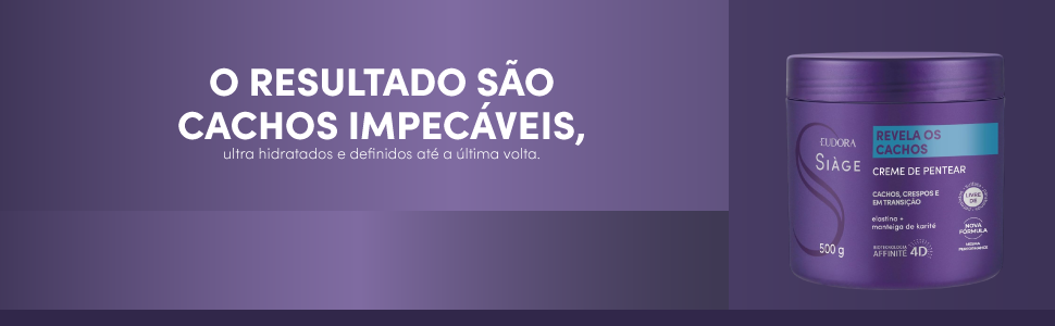 Eudora Creme Para Pentear Siàge Revela Os Cachos 500g