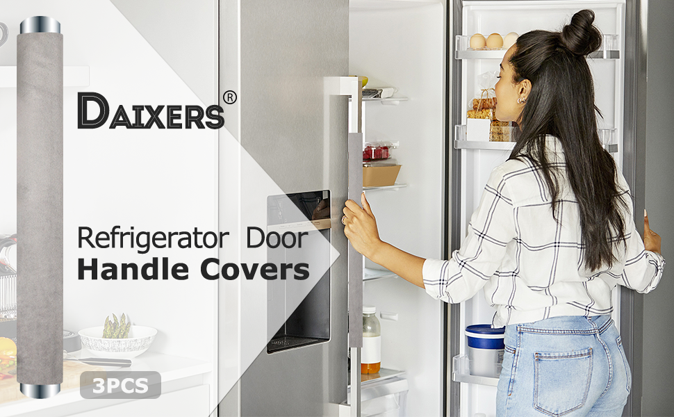 Daixers 3Pcs Refrigerator Door Handle Covers