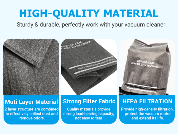 8 Pack 38737 Dust Filter Bags Replacement for Craftsman 2 to