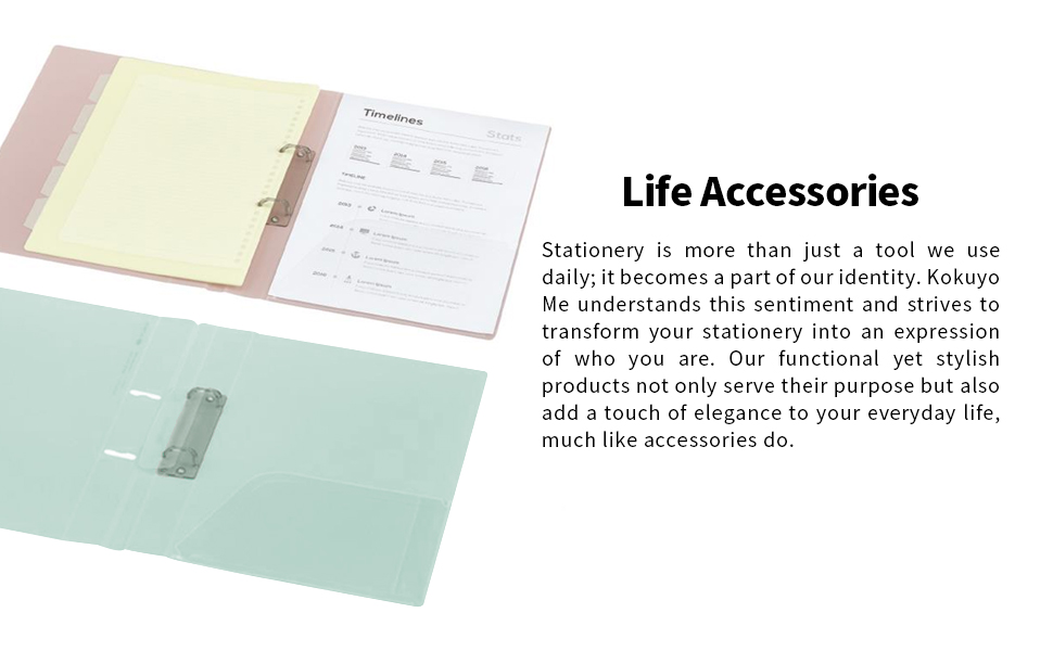 mi-me＊ページ Amazon.com : Kokuyo Campus Slide Binder with 5 Tab Dividers