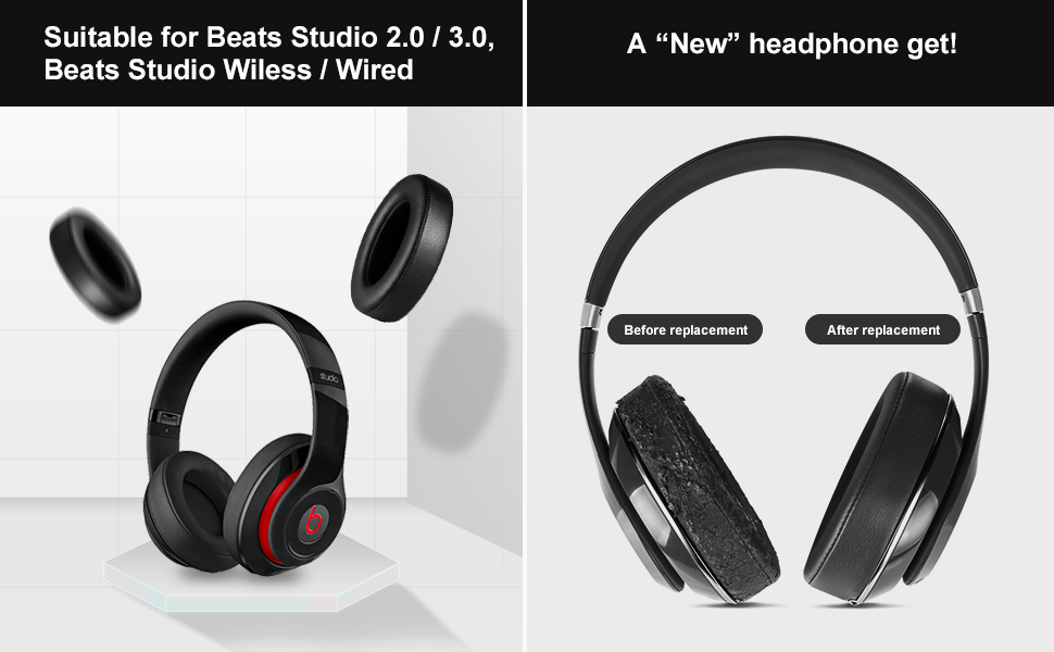 Link Dream Beats Studio 3 Replacement Ear Pads, Beats Headphones