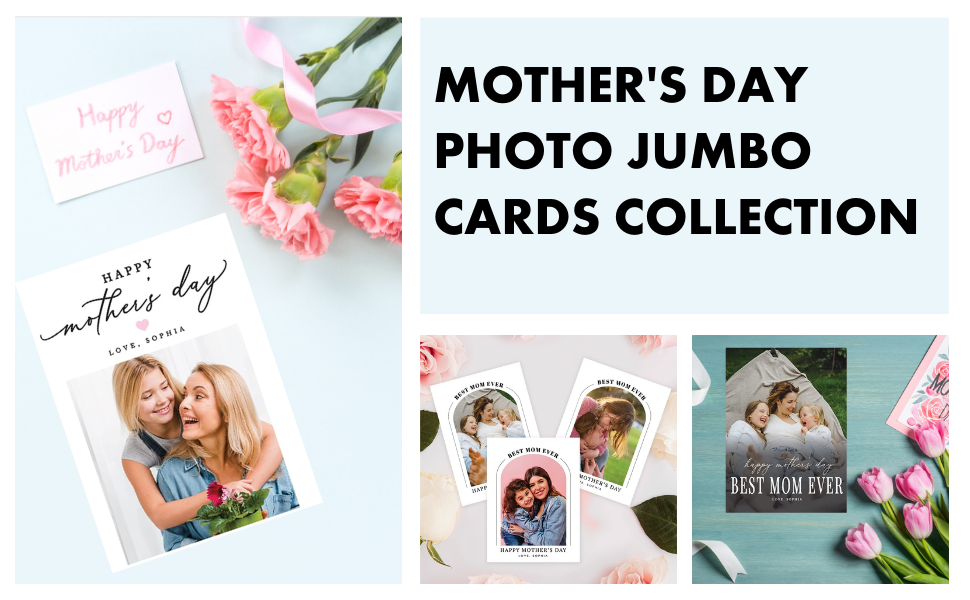 Andaz Press 8.5"x11" Photo Personalized Mothers Day Card