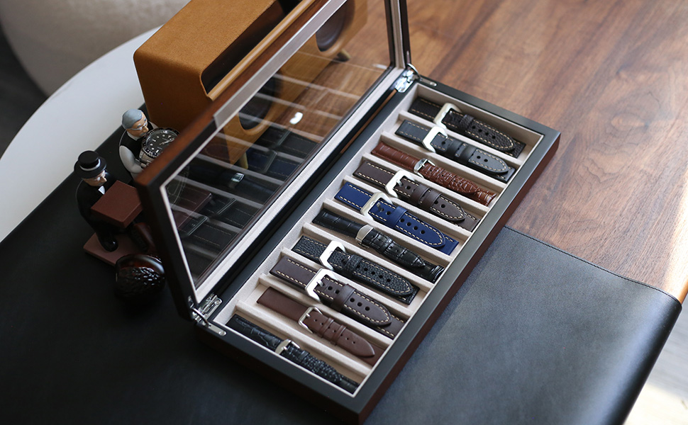Besforu Watch Band Organizer Case for Men or Women Holder