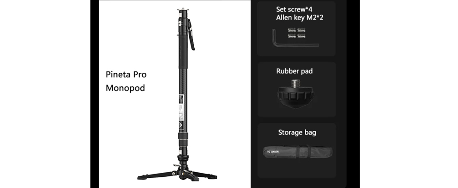 YC Onion Pineta Pro Carbon Fiber Monopod