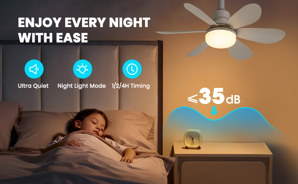 socket fan light with remote