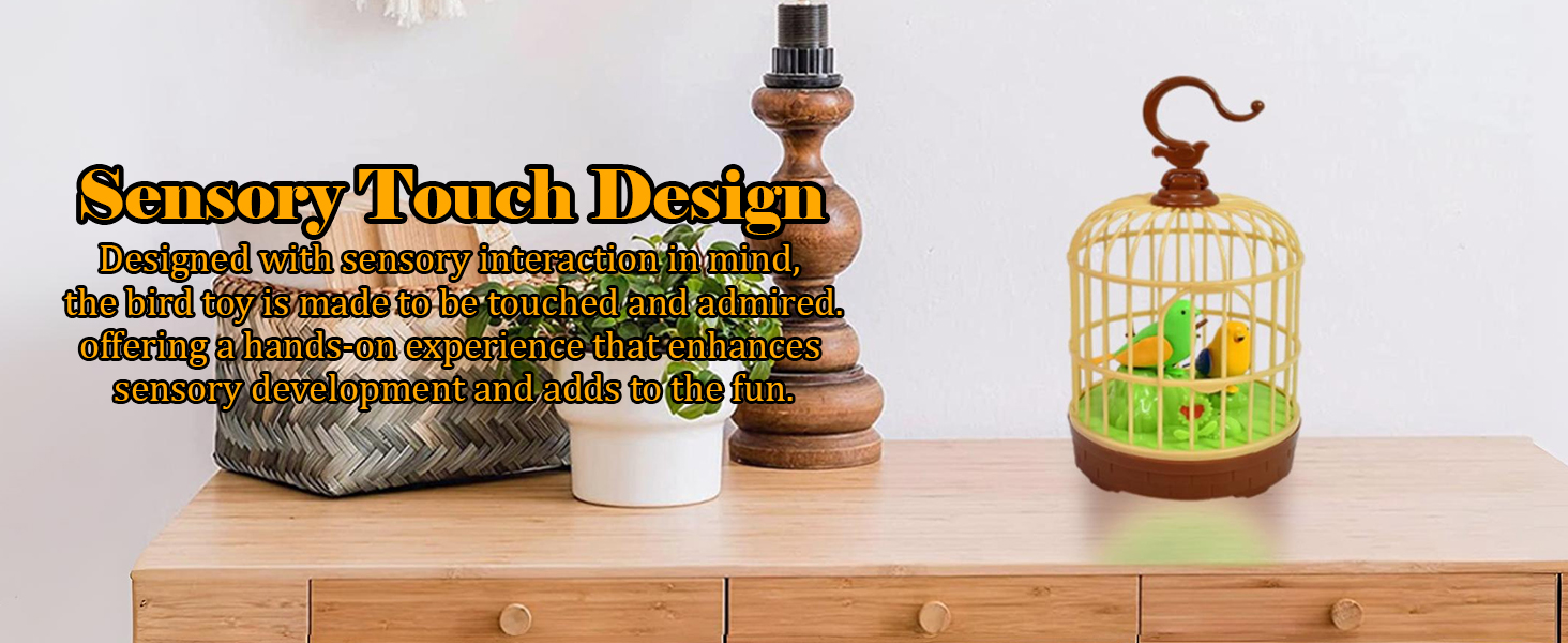 SPN-RECPP Singing Bird Toy  Chirping Bird Cage Toy  Fizzytech Bird Toy  Battery Operated Bird Toy