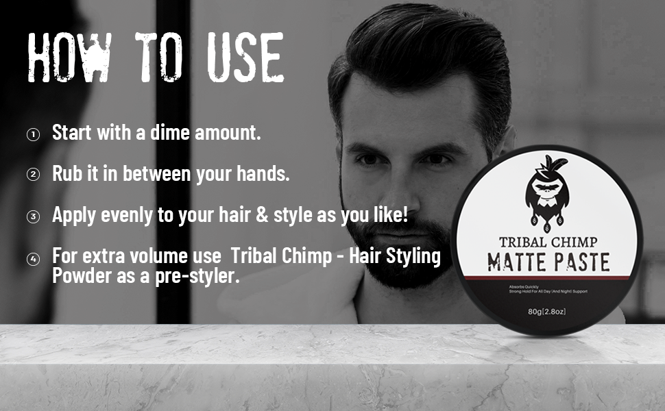 tribal chimp matte paste for hair