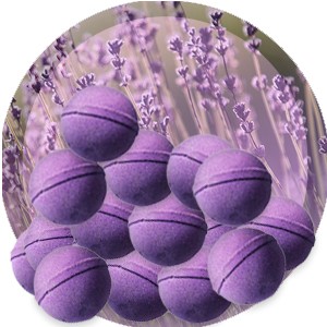 Lavender bath balls