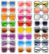 Pibupibu 12/24 Pack Fun Oversized Square Crystal Sunglasses for Women Bulk, Disco Rhinestone Spar...