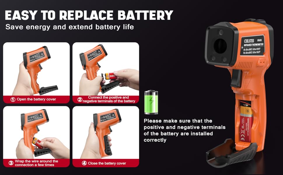 Easy to replace battery