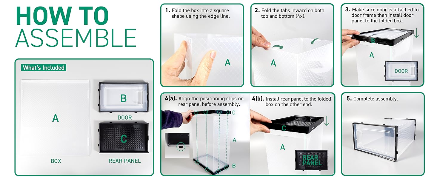 Ollie Drop Front Soft Plastic Shoe Box Fits Up to Size 9 Mens