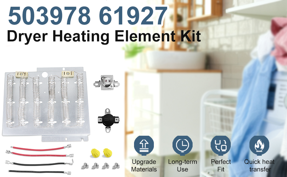 503978 61927 Dryer Heating Element Kit for speed queen