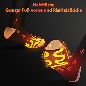 Beheizbare socken